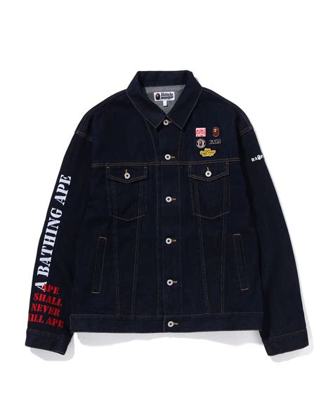 denim bape jacket.